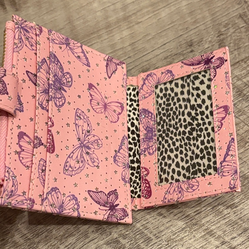 Pink Butterfly Women's Wallet/Card case~ NWT~ gorgeous - Picture 5 of 6